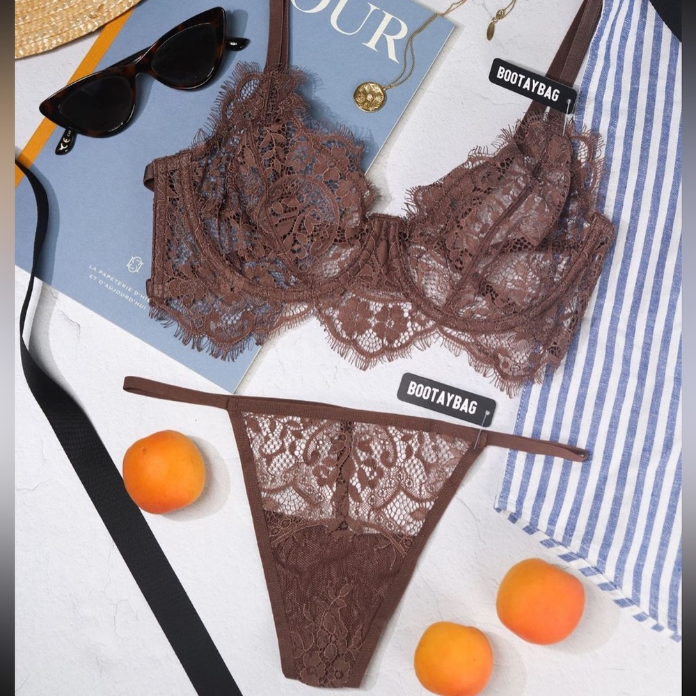 Brown Lingerie Set